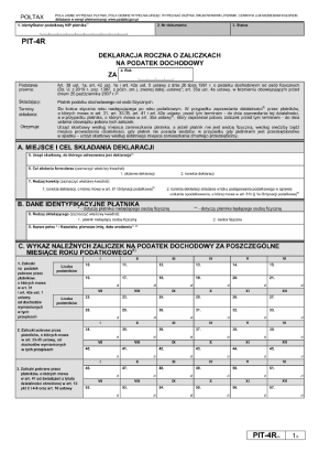Wyliczy i wypełnij PIT-4R w programie e-pity