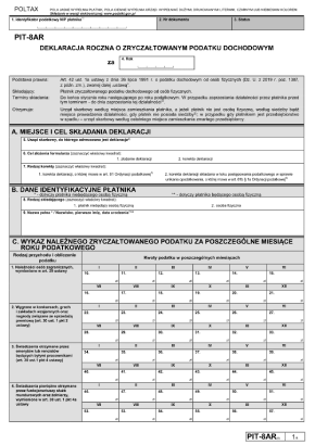 Wyliczy i wypełnij PIT-8AR w programie e-pity